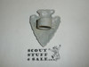 Arrowhead Neckerchief Slide, Plastic, grey