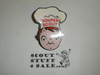 Campbells Souper Scout Neckerchief Slide, Plastic