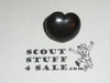 Buckeye Neckerchief Slide, shaped like a heart