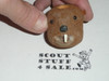 Beaver Head Neckerchief Slide