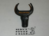 Carved Steer Head Neckerchief Slide, Dark Wood, Philippines #4