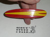 Carved Wood Surfboard Neckerchief Slide