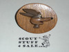 Carved Wood Warner Brothers Coyote Neckerchief Slide