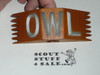 Wood Owl Neckerchief Slide