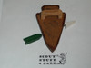 Wood Carved WWW on Arrowhead with Arrow Neckerchief Slide, very nice