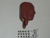 Wood Carved Indian Brave Neckerchief Slide