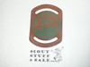 1956 Northern Conservation Good Turn Leather Neckerchief Slide French Creek, Smokey the Bear