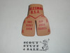 1963 Bay Area Council Scout Show Salesman Leather Neckerchief Slide