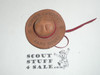1964 San Souci Winter Campout Leather Neckerchief Slide, Campaign Hat