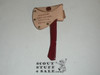 Stanford Area Council Scouting Exposition Axe with Leather Sheath Neckerchief Slide