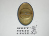 1947 Boy Scout Exposition Salesman Metal Neckerchief Slide