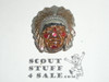 Indian Chief Plaster Neckerchief Slide, painted #7