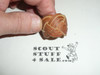 Leather Turq's Head Neckerchief Slide #11