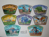 2001 Boy Scout National Jamboree Utah National Parks Council JSP Set of 16, jacket patch, flap patch, round and card set