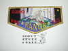Order of the Arrow Lodge #355 Nanuk Flap Patch, gold mylar
