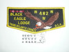 Order of the Arrow Lodge #482 Black Eagle s22 Vigil Flap Patch