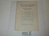 The Scoutmaster and His Troop, 1920 Printing, 52 pages