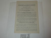 Policies & Regulations Concerning Relationships of the Boy Scouts of America and Girl Scouts, A series of Interpretations #2, 1918 Printing