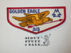 Order of the Arrow Lodge #313 Golden Eagle f1a First Flap Patch