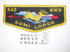 Order of the Arrow Lodge #342 Sumi f4 50th Anniversary Flap Patch