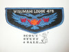 Order of the Arrow Lodge #478 Wisumahi s4b Flap Patch