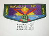 Order of the Arrow Lodge #437 Makualla s4 40th Anniversary Flap Patch