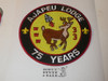 Order of the Arrow Lodge #33 Ajapeu j4 75th Anniversary Jacket Patch