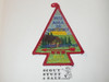 Order of the Arrow Area 3A 1973 Conference Patch, Delmont Lodge #43 Host, needle break in Delmont