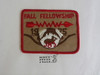 Order of the Arrow Lodge #383 Tahosa 1975 Fellowship Patch