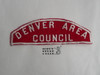 Denver Area Council Red/White Council Strip, lite use