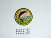 Fishing - Type H - Fully Embroidered Plastic Back Merit Badge (1972-2002)