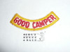 1970's Camp Emerald Bay Good Camper Segment Patch, bottom