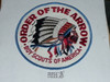 Order of the Arrow Multi color Indian Head Logo Jacket Patch, original non-plastic backed