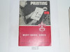 Printing Merit Badge Pamphlet, Type 6, Picture Top Red Bottom Cover, 3-65 Printing