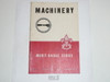 Machinery Merit Badge Pamphlet, Type 5, Red/Wht Cover, 7-47 Printing