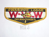 Order of the Arrow Lodge #7 Owasippe f3 Flap Patch