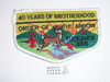 Order of the Arrow Lodge #386 Tuckahoe s6 Flap Patch - bdr damage at upper left edge