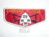 Order of the Arrow Lodge #29 Chippewa s3 Flap Patch