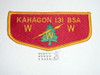 Order of the Arrow Lodge #131 Kahagon s8 Flap Patch - Scout