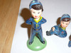 1960's Enesco Imports Cub Scouts of America Porcelain Figurine, Set of Three