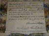 1919 American Cadets Inc. Colorful Membership Certificate, 12" x 17"