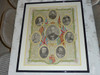 1900 British Heros Boer War Color Poster, Baden Powell, Framed and Matted