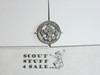25 Year Veteran Pin, 1970's, Crest Craft, STERLING, Post back