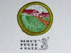 Farm Arrangement (Small Design Version) - Type G - Fully Embroidered Cloth Back Merit Badge (1961-1971)
