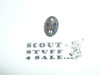 Eagle Scout Lapel Pin, 1940's STERLING Silver, Type 3, spin lock at bottom, used