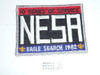 National Eagle Scout Association, 10th Anniversary, 1982 Eagle Scout Search Patch, Silver mylar Bdr