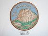 Philmont Scout Ranch, Fiftieth Anniversary Blue Twill Patch With Cork Back