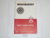 Marksmanship Merit Badge Pamphlet, Type 5, Red/Wht Cover, 3-46 Printing