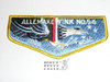 Order of the Arrow Lodge #54 Allemakewink s10 Flap Patch
