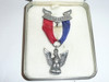 Eagle Scout Medal In Presentation Box, Robbins 4 1955-1969, Sterling Silver, UNUSED